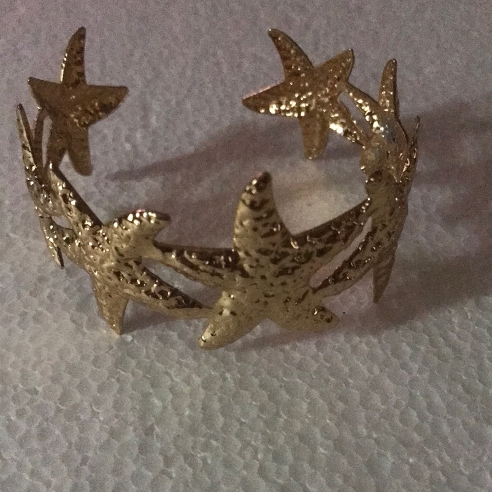 Gold Starfish Cuff Bracelet - Women Accessories
